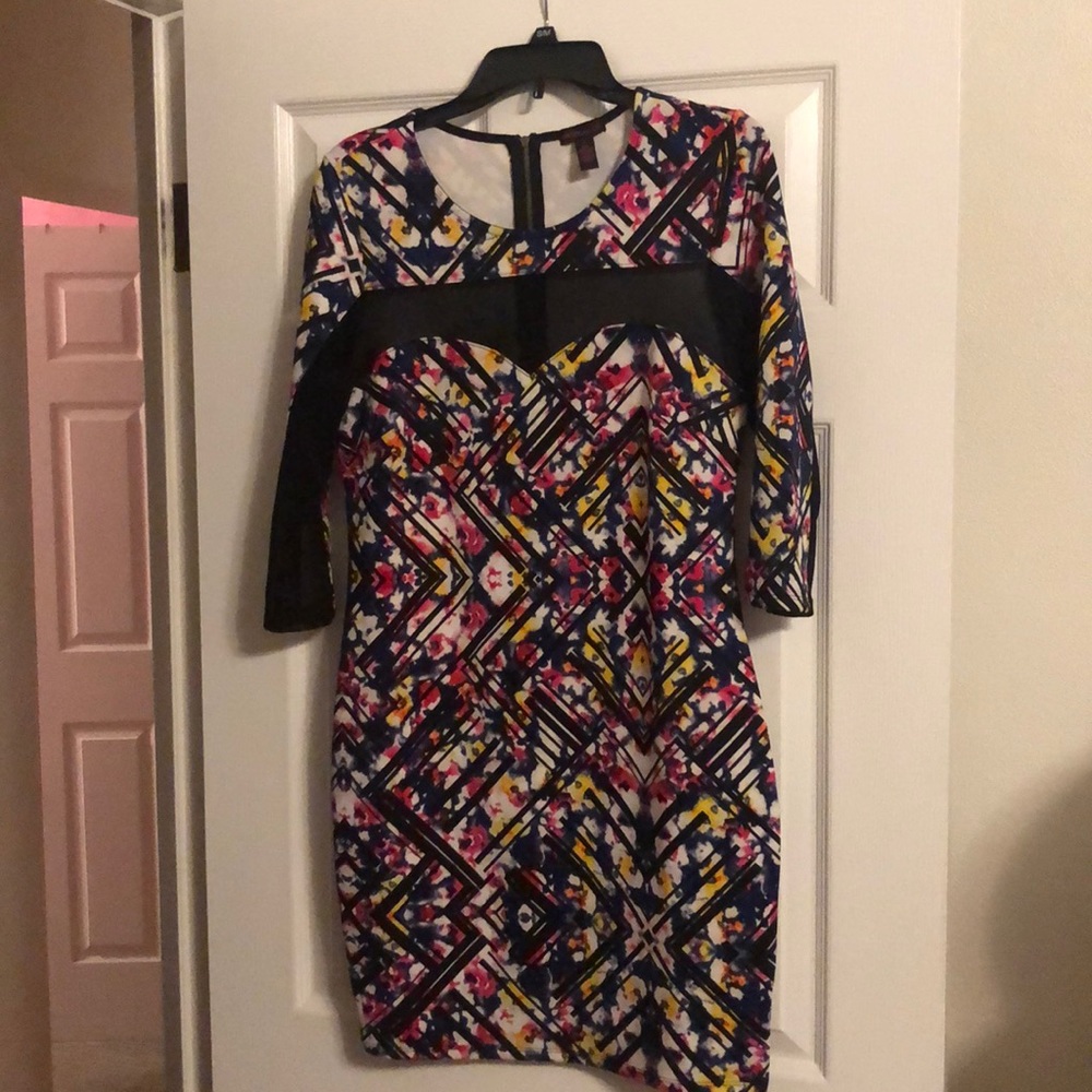 Material girl form fitting dress.